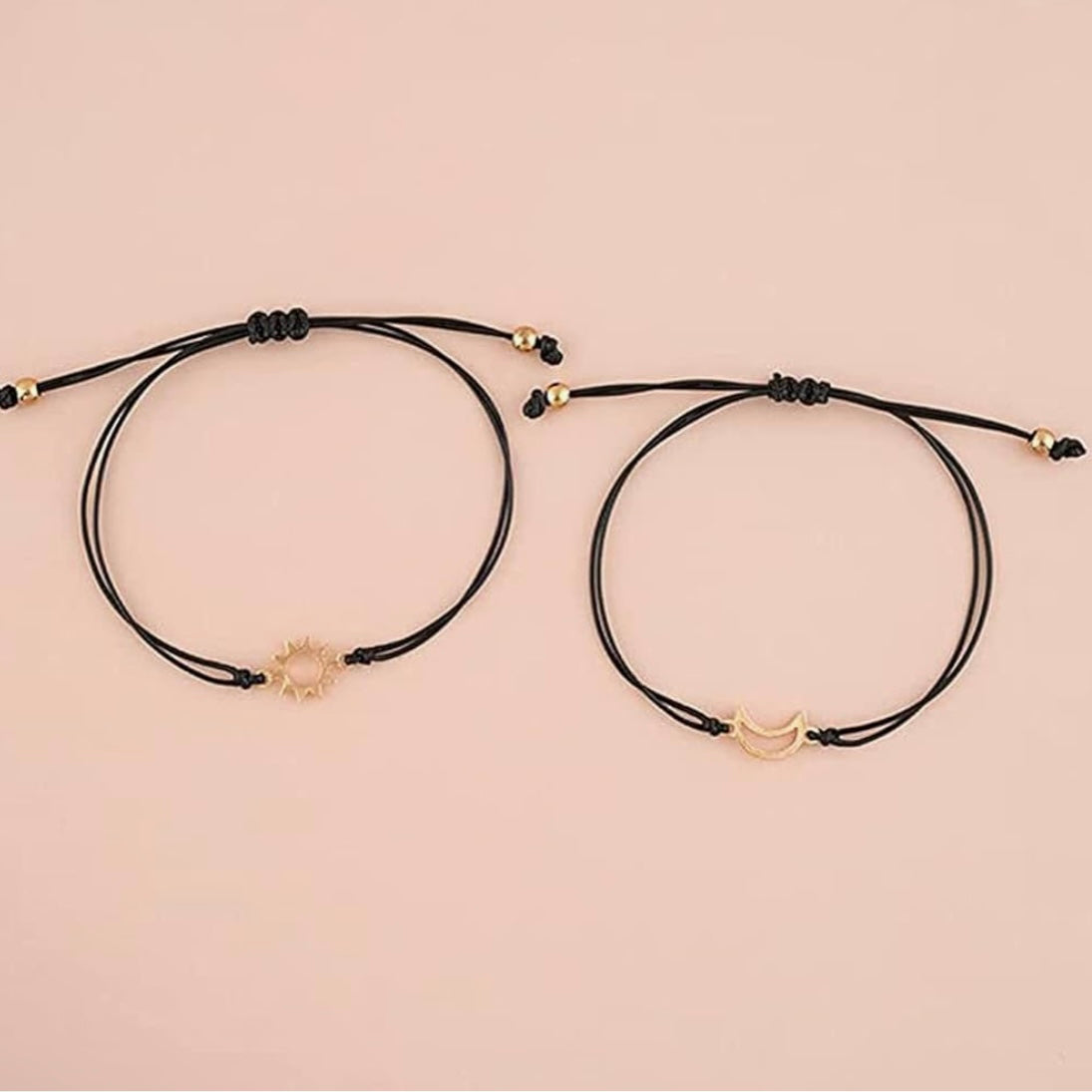 *Sun + Moon* Gold Bracelet Set