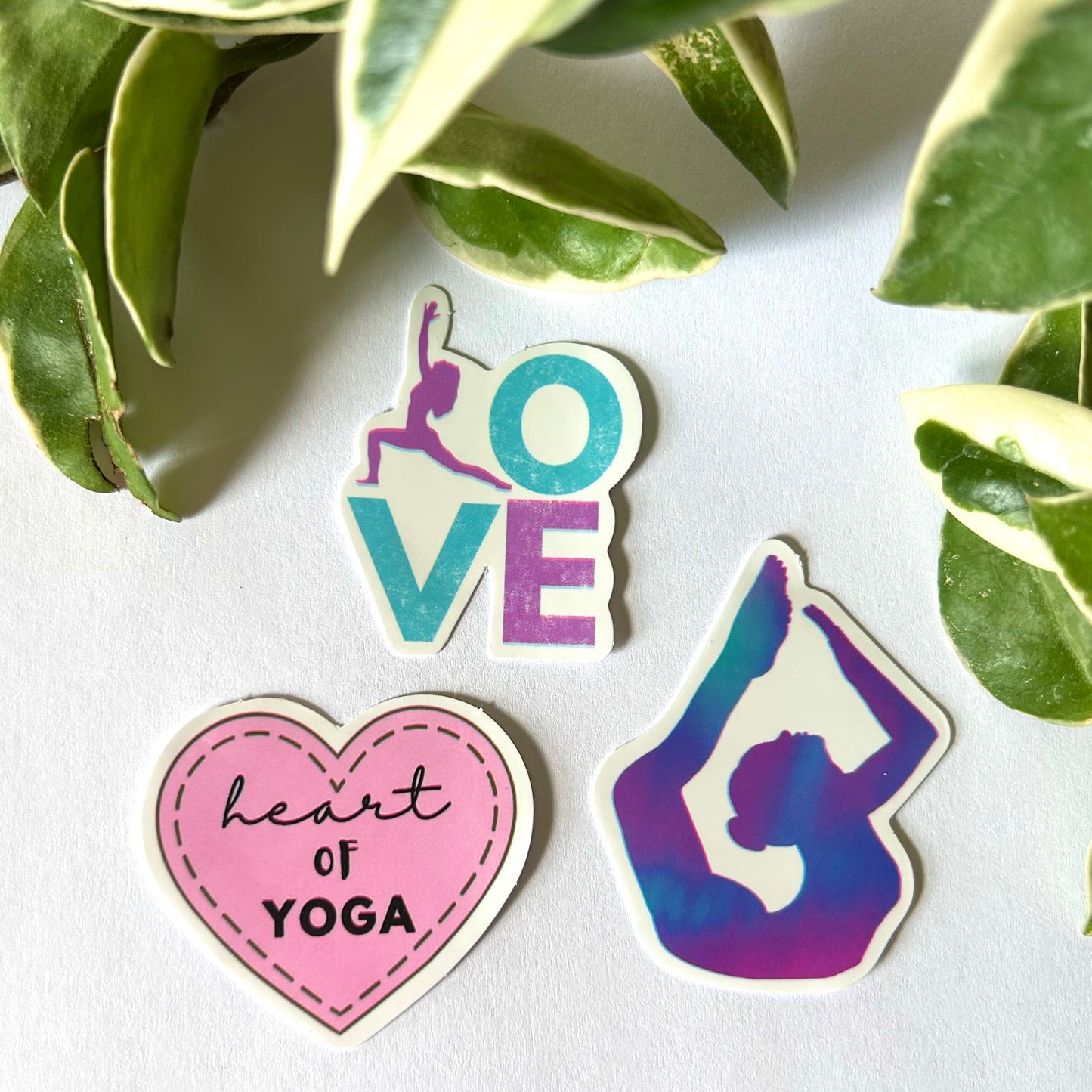 Lavender Haze💜🩷 Yoga Sticker Set