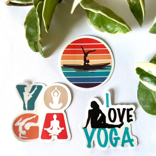 Rainbow 🌈 Yoga Sticker Set