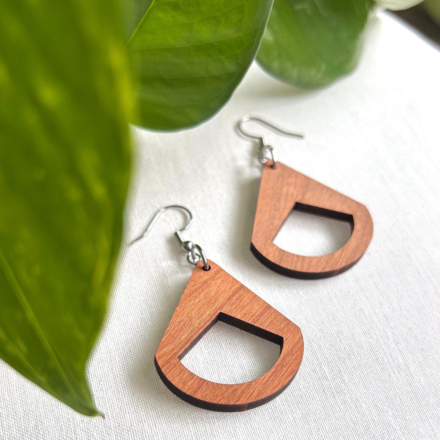 *Bodhi* Wooden Earrings