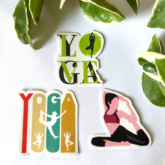 Summer Vibes💚💛Yoga Sticker Set