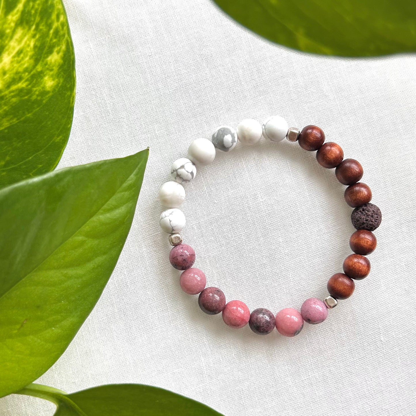 •Rhodonite• Anxiety Relief Essential Oil Bracelet