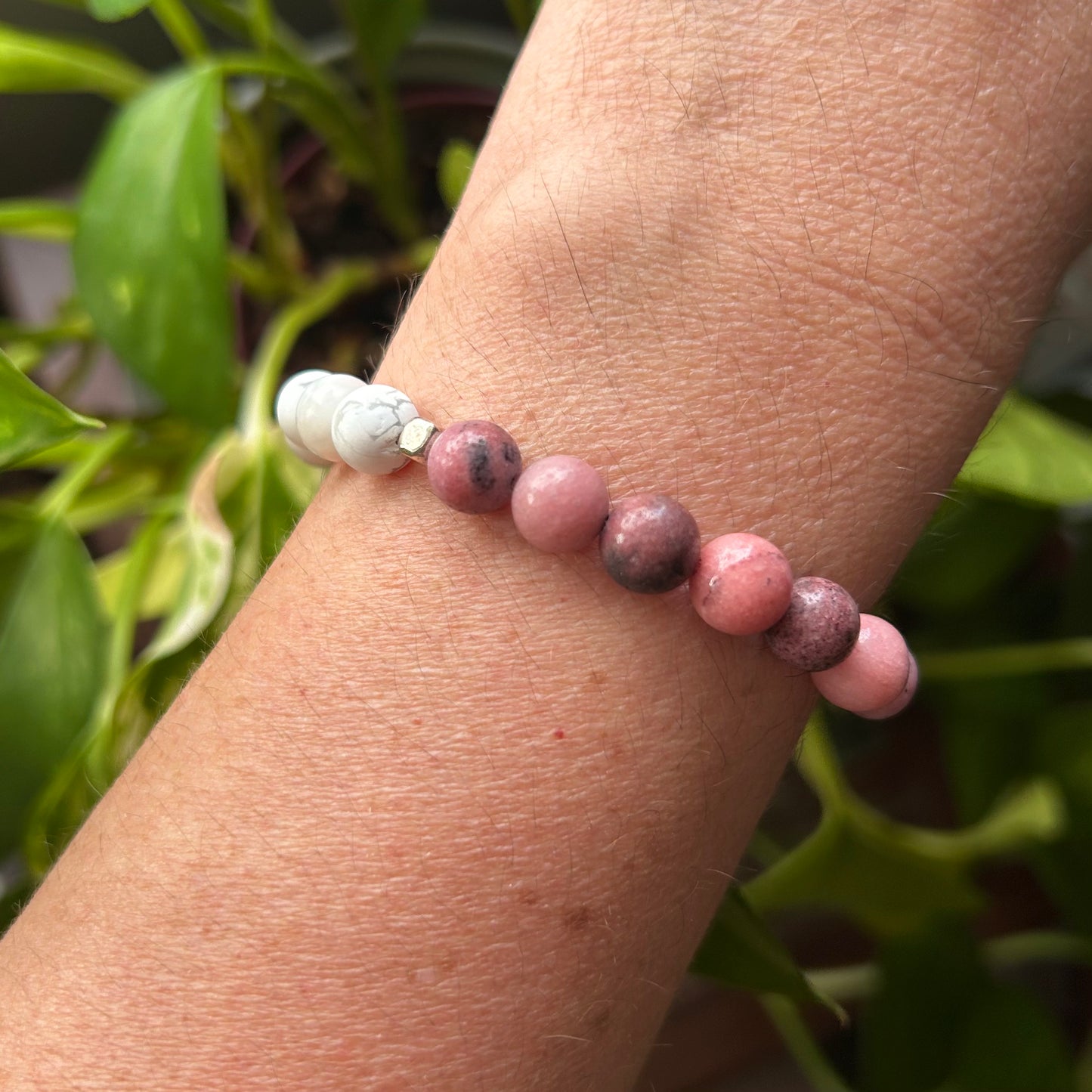 •Rhodonite• Anxiety Relief Essential Oil Bracelet
