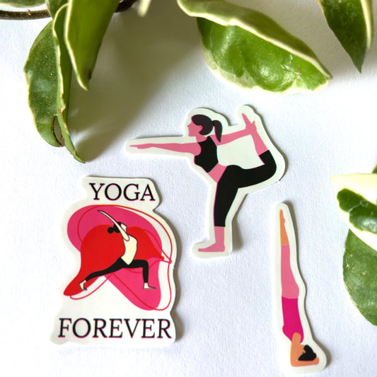 Headstand ❤️🩷Yoga Sticker Set