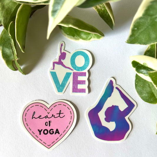 Lavender Haze💜🩷 Yoga Sticker Set
