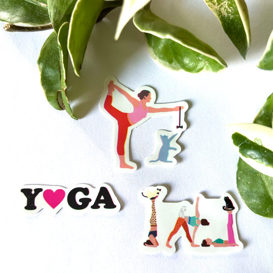 Cat Lover 🐈Yoga Sticker Set