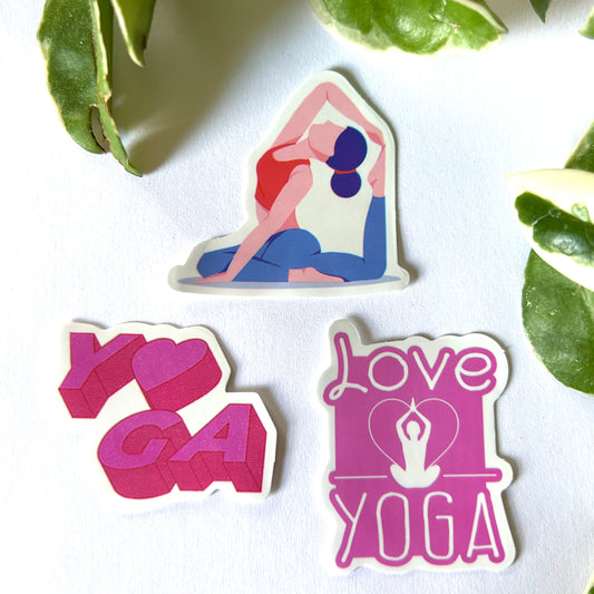 King Pigeon💗 Yoga Sticker Set